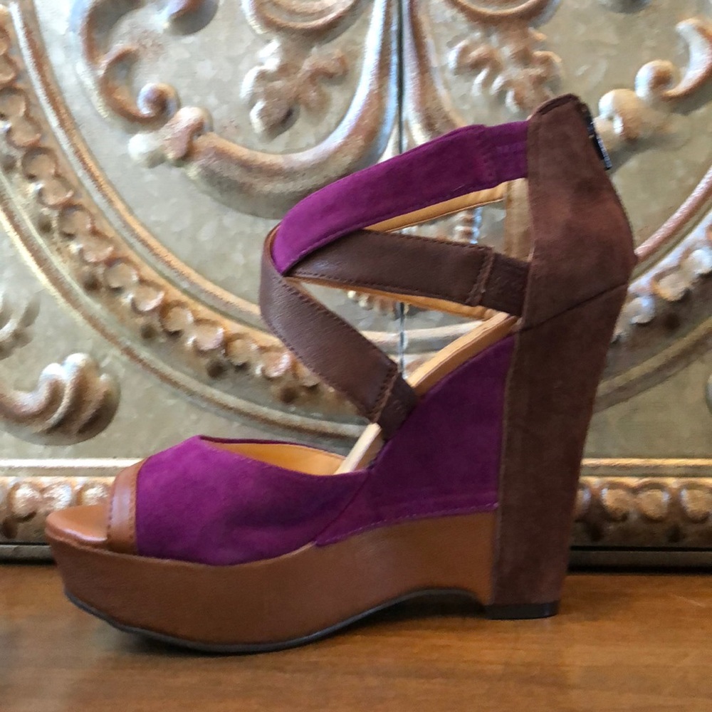 Cute Plum-Berry + Chocolate Wedge
